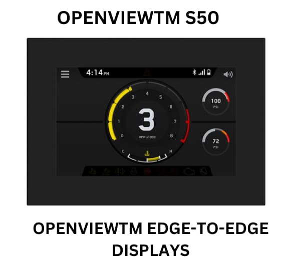 OPENVIEWTM S50 Edge to Edge Displays from Enovation Controls, highlighting modern aesthetics and innovative features